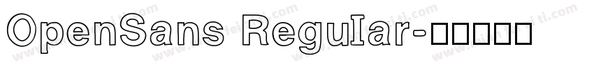 OpenSans ReguIar字体转换